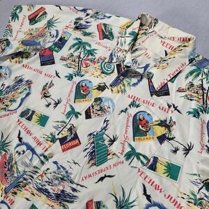 Vintage Angelica Florida Turnpike Camp Shirt Hawaiian Florida Miami 4XL USA